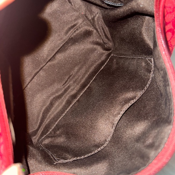đź‘‘âś…PRICE FIRMâś… COACH Red Monogram Handbag - Picture 11 of 16